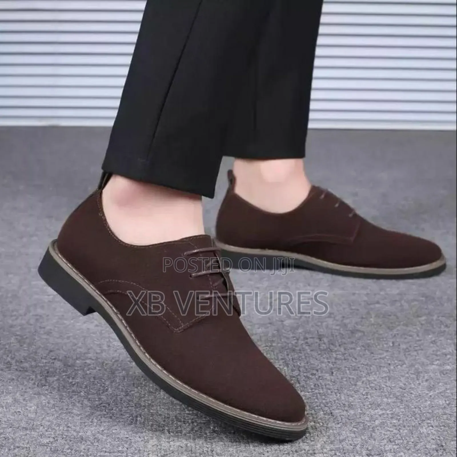 Oxfords Office Suede Wedding Formal Chelsea Shoes Brown