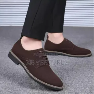 Oxfords Office Suede Wedding Formal Chelsea Shoes Brown