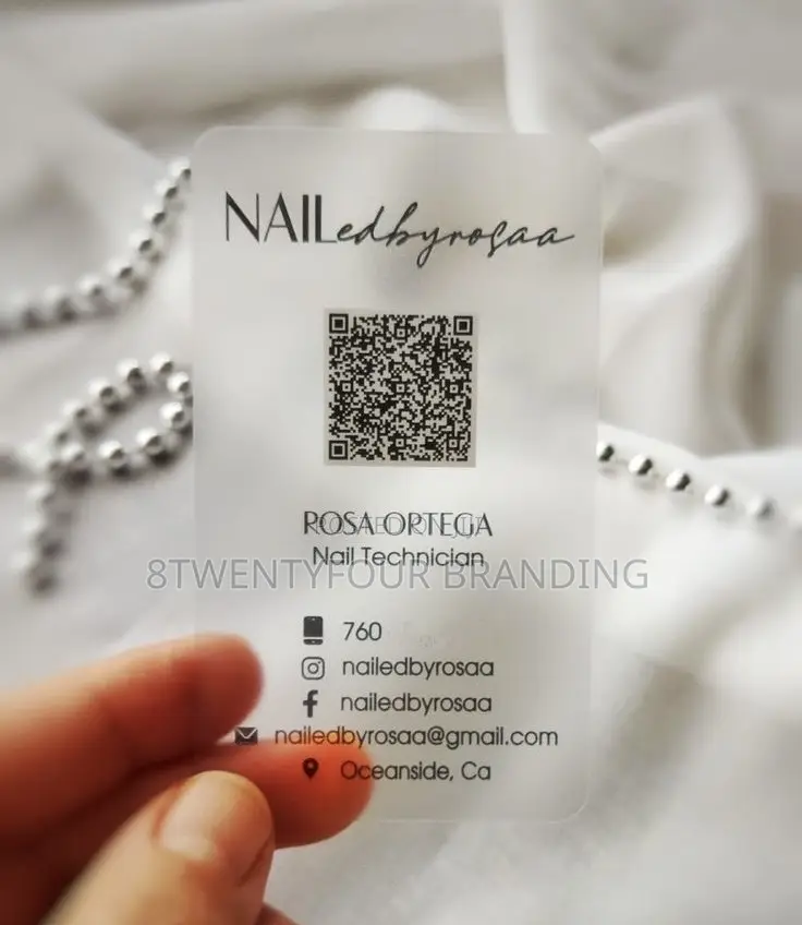 Flexible Luxury Pvc Transparent Cards (Call Cards 100pieces)