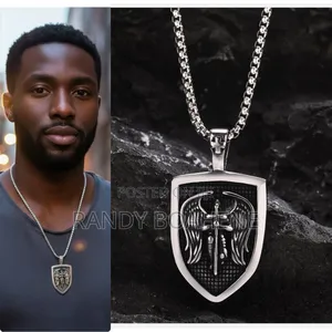 St. Michael Shield Pendant Necklaace