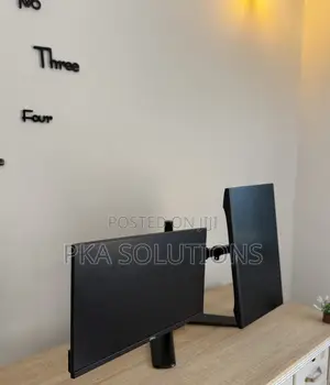 22 Edgeless Monitor on Dual Stand