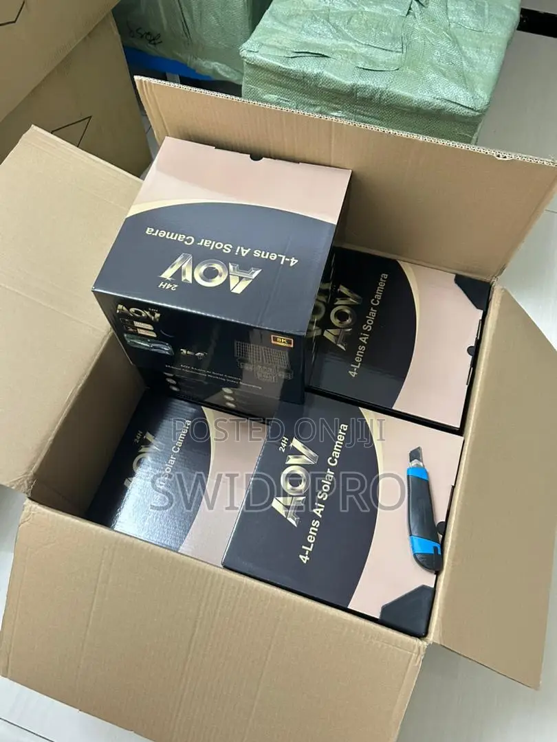 Aov 4 Lens 4g Ai Solar CCTV Smart Camera (4 in 1lens )
