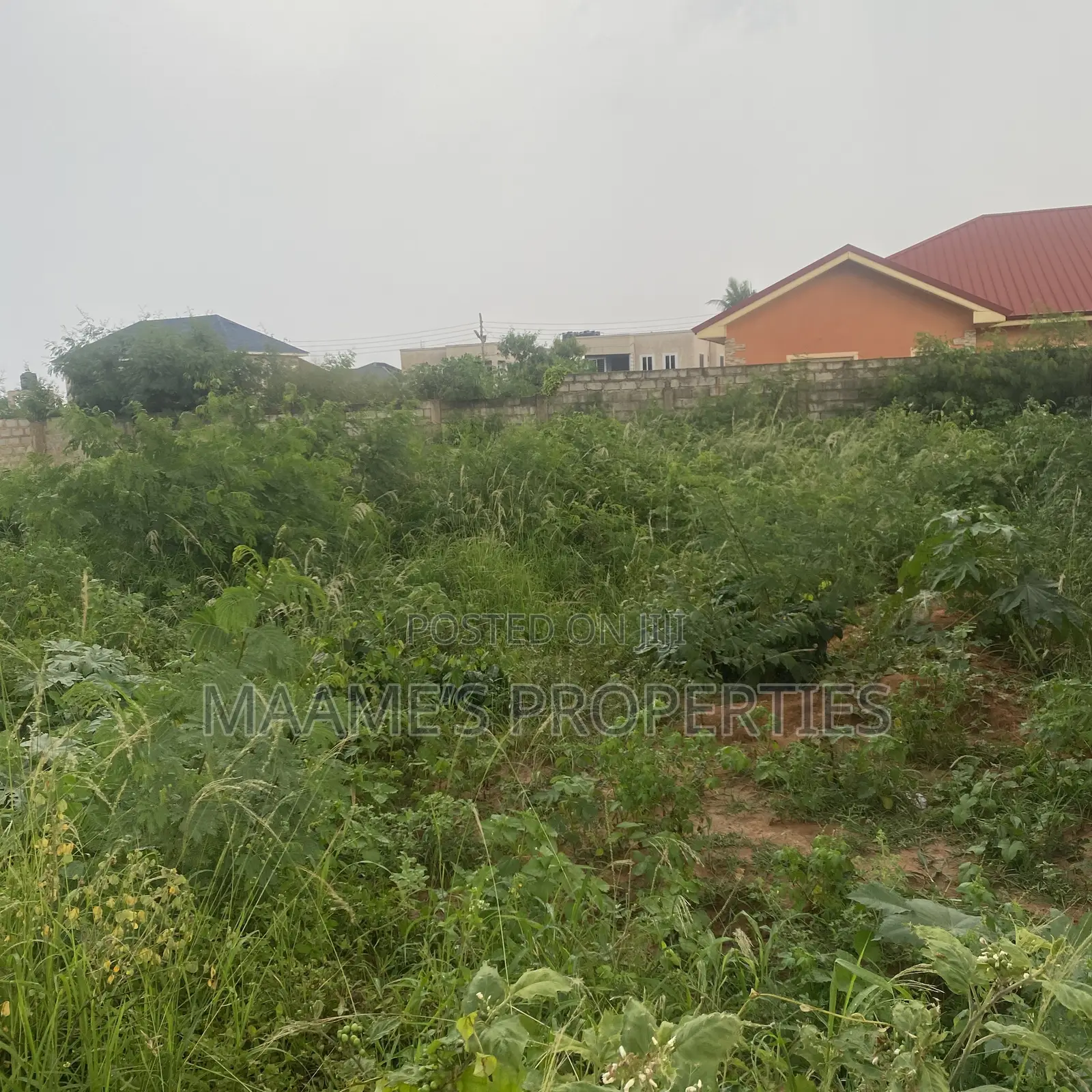 Titled Walled Land at Abokobi Akporman, Tarred Road Throughout
