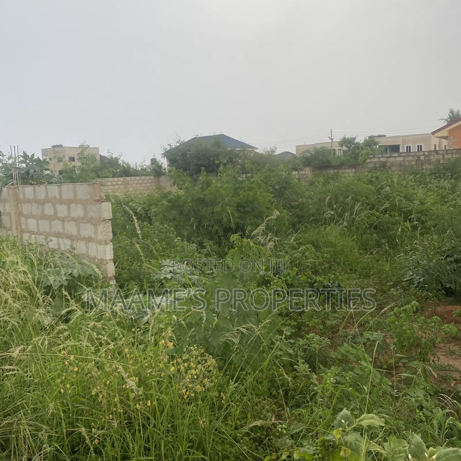 Titled Walled Land at Abokobi Akporman, Tarred Road Throughout