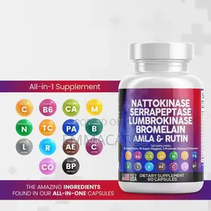 Nattokinase Serrapeptase Lumbrokinase Bromelain