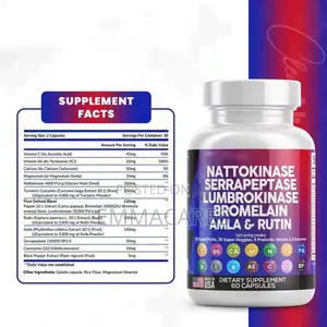 Nattokinase Serrapeptase Lumbrokinase Bromelain