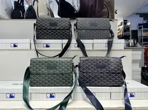 Top Quality Pure Leather Goyard Men Sidebag