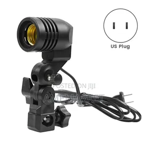 Photography Studio Light Lamp Holder With Umbrella Mount – E27 Socket
