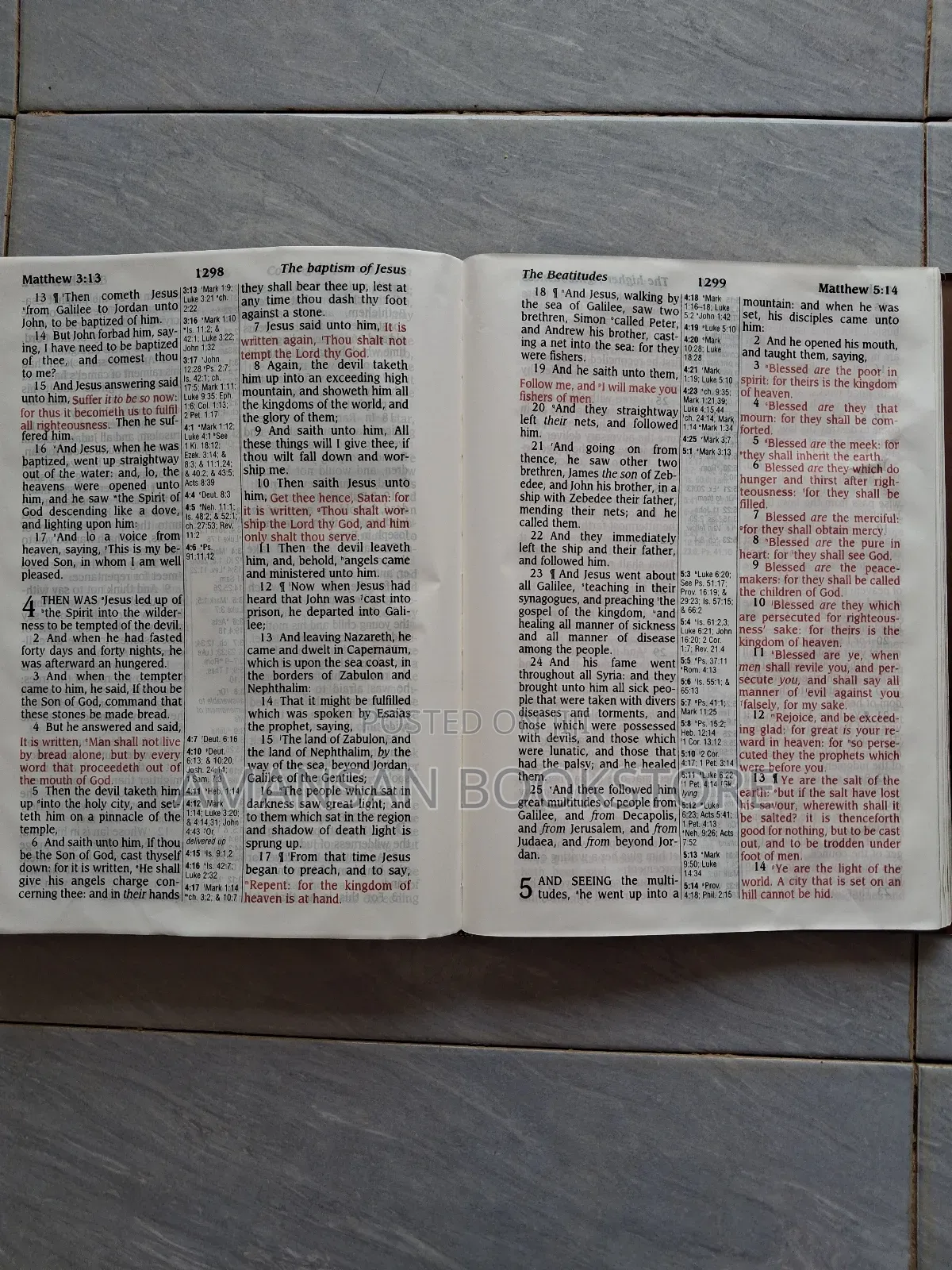 King James Reference Bible: Super Giant Print Center-Column