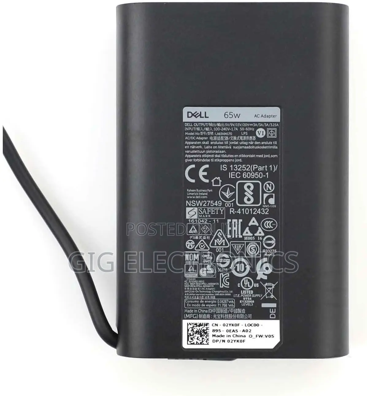 Dell 65w Charger Type C