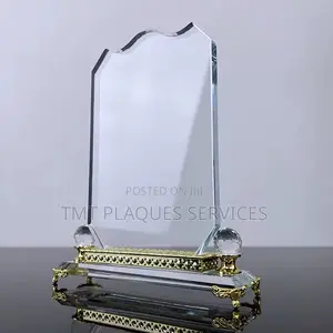 Golden Crystal Award Plaque for Your Events and Awards