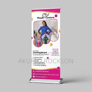 Pull Up Banner for Indoor or Outdoor