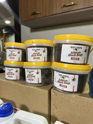 500g Golden African Black Soap