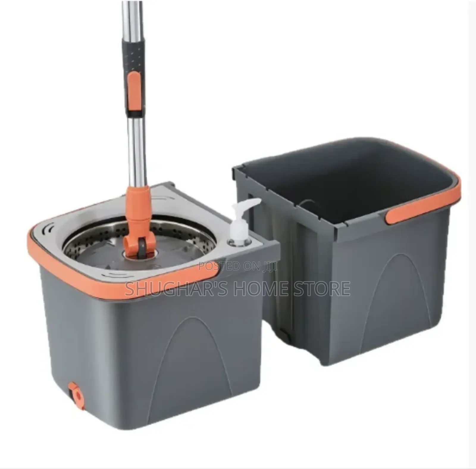 360 Flat Mop Spin Mop With Two Buckets to Help Give a Better Clean