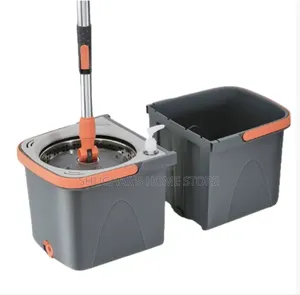 360 Flat Mop Spin Mop With Two Buckets to Help Give a Better Clean