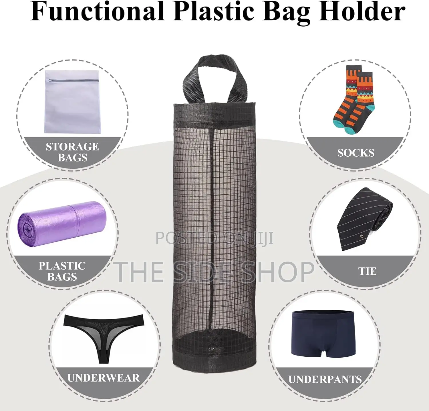 Multipurpose Plastic Bag Holder Dispenser