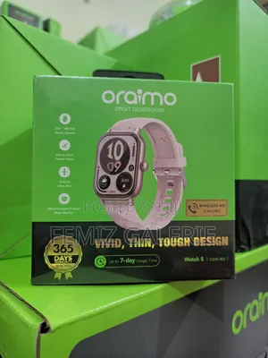Oraimo Watch 5 2.01" Hd Panda Glass 1atm Smart Watch - Berry Pink