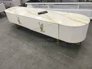 Quality Modern Tv Console With Golden Legs