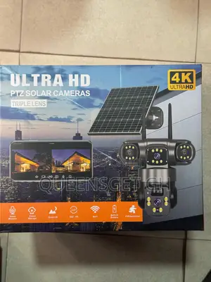 3 Camera Lens 4g Solar Surveillance CCTV Camera Take All Networks