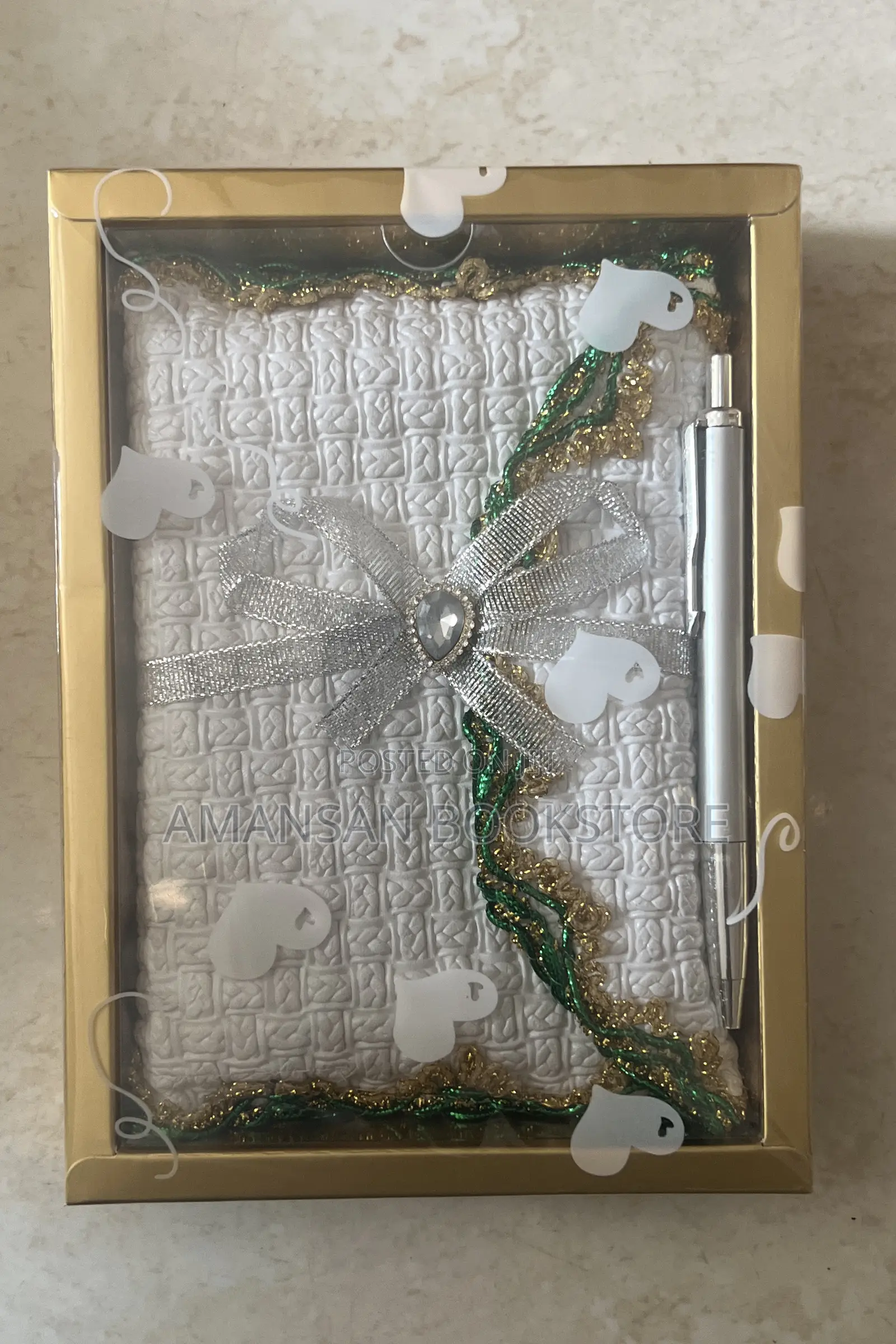 Engagement and Wedding Bible (Green and Gold Design)