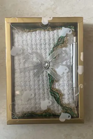Engagement and Wedding Bible (Green and Gold Design)