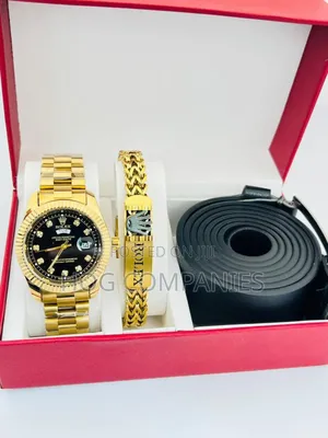 Rolex Day-Date Gold Toned Luxury Men's Watch + Bracelet