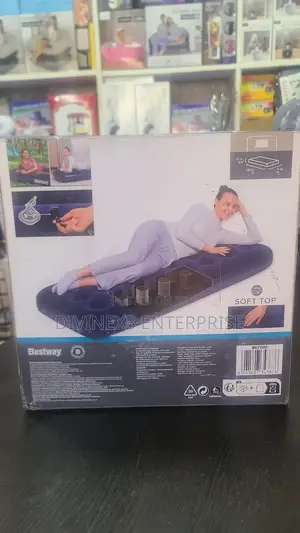 Single Inflatable Matress With Electric Pump