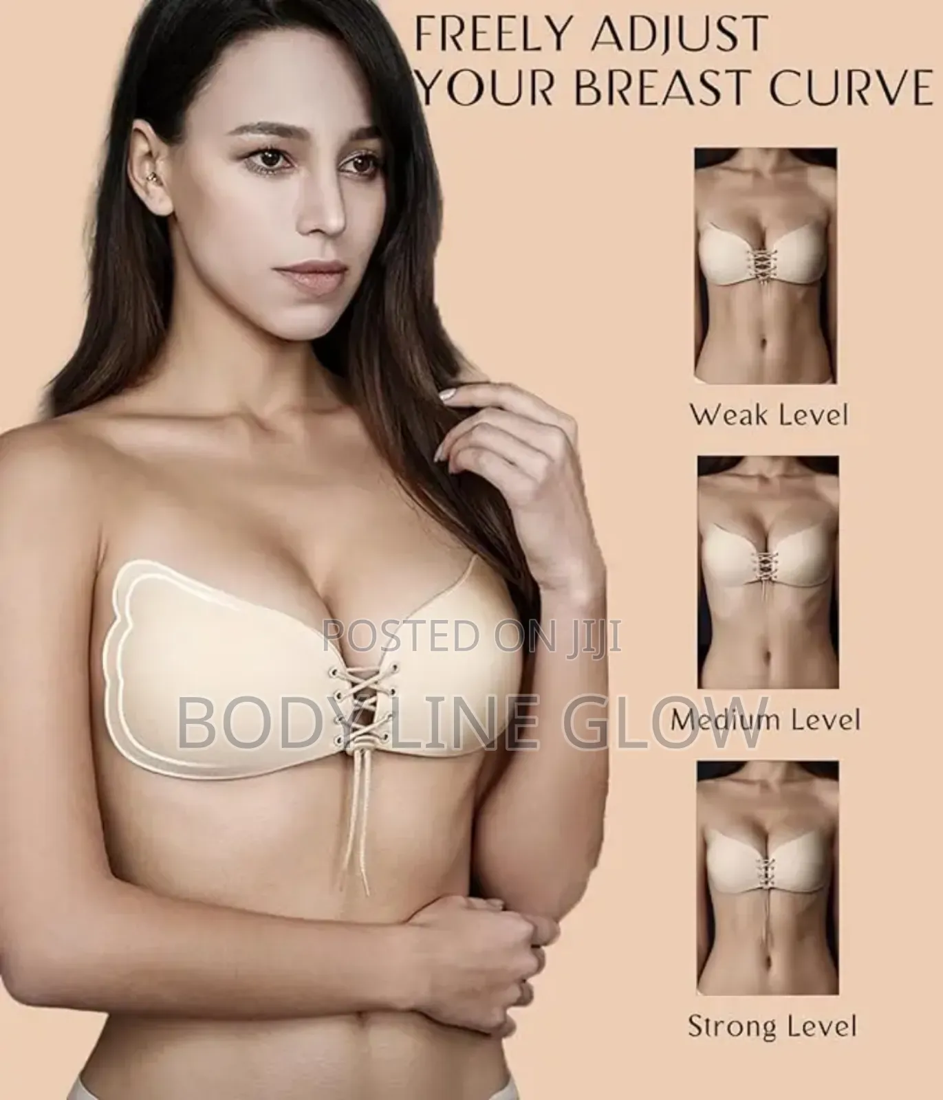 Reusable Strapless Silicone Wing Drawstring