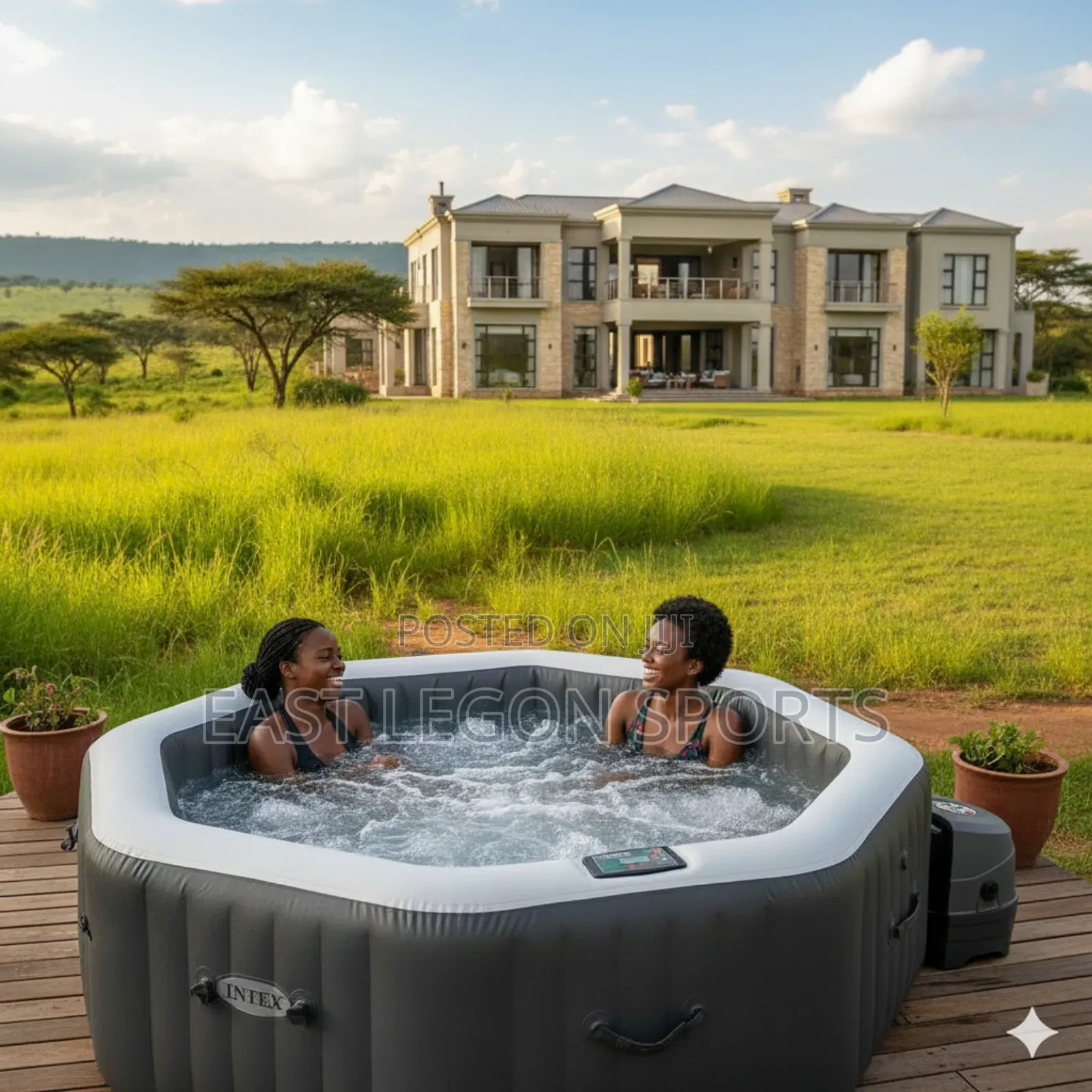 Jacuzi Layz Spa Hot Tub Bubble Bath Intex Swimming Pool