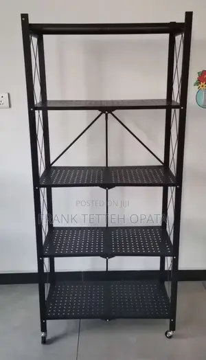 5 Tier Foldable Kitchen Rack Metal