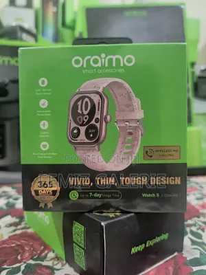 Oraimo Watch 5 2.01" Hd Panda Glass 1atm Smart Watch - Berry Pink
