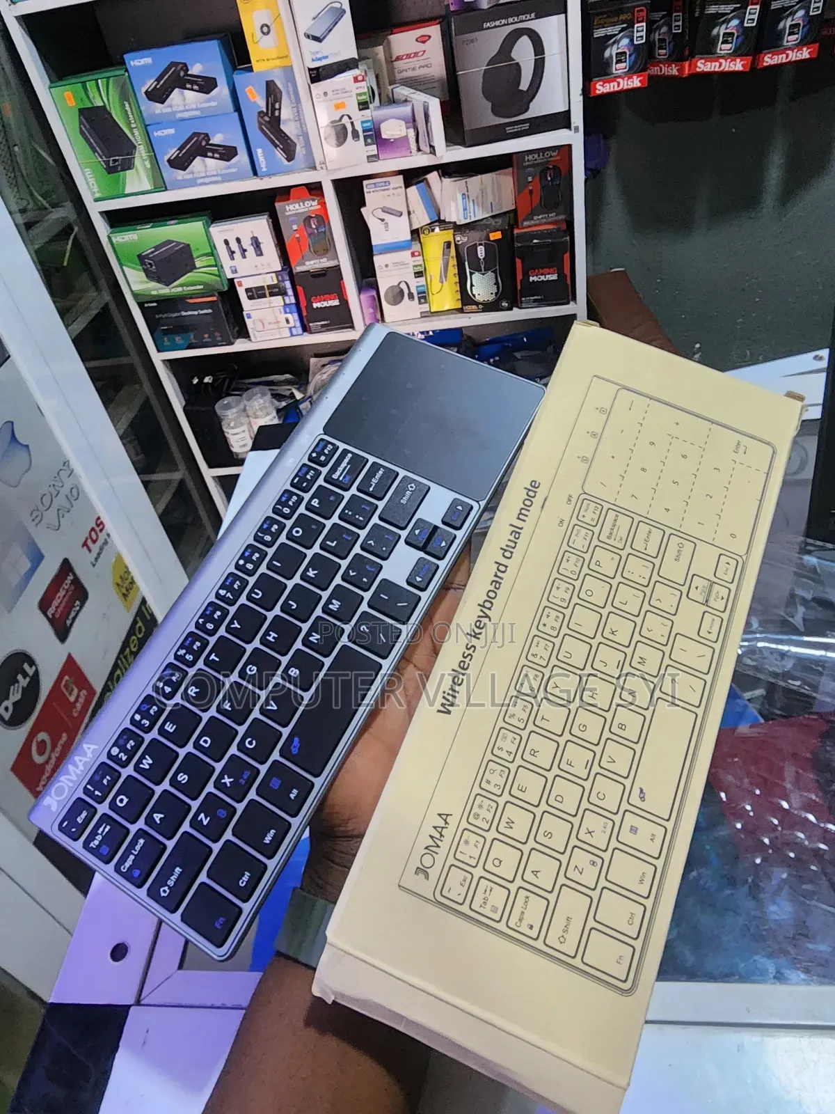 2 in 1 Wireless Thin Kb Touchpad