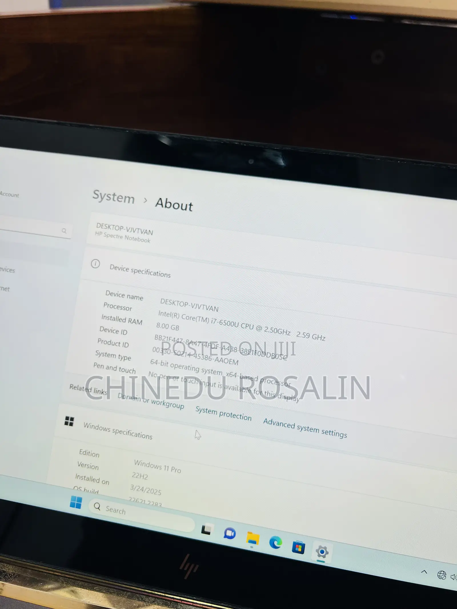 Laptop HP Spectre 14 8GB Intel Core I7 SSD 256GB