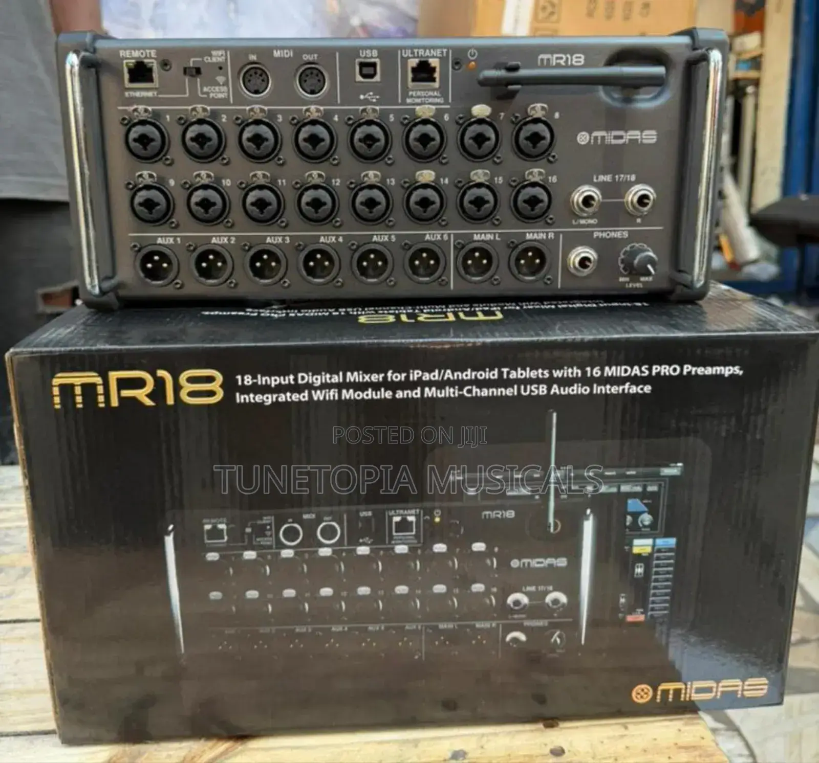 Midas Mr18 18-input Digital Mixer For iPad/Android Tablets