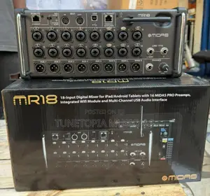 Midas Mr18 18-input Digital Mixer For iPad/Android Tablets