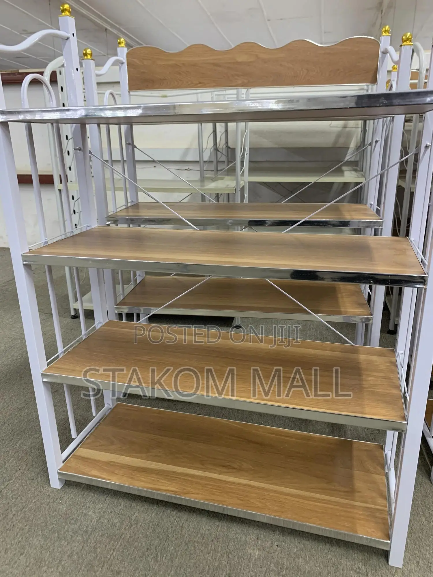 Storage Racks - Brown and Black