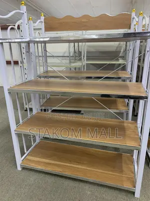 Storage Racks - Brown and Black