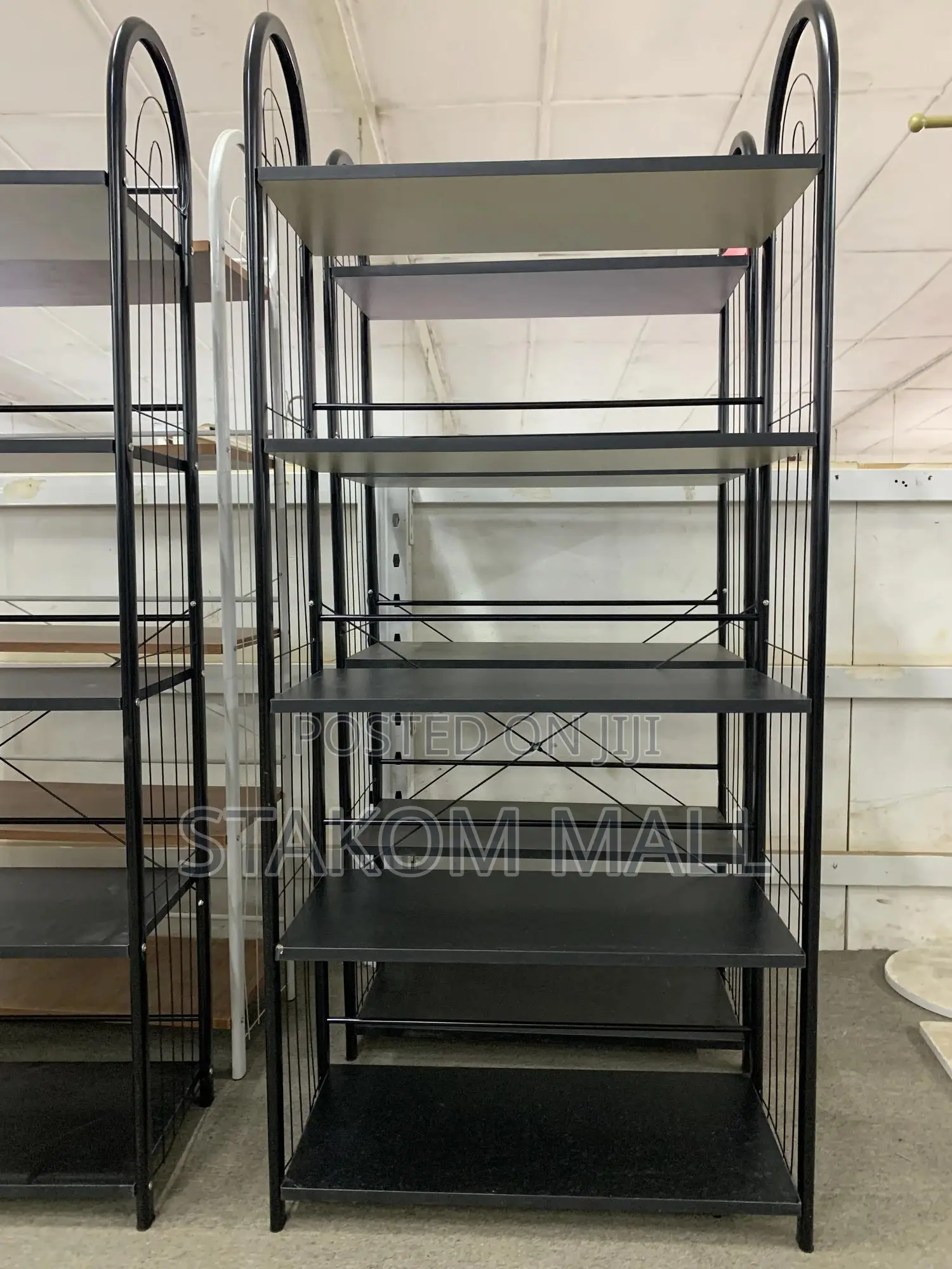Storage Racks - Brown and Black