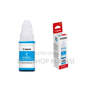 Canon Original Ink Cartridge Gi-490 Pgc Gi490pgc Cyan