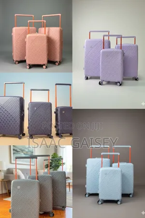 Three Set High Quality Anticrake Luxury Luggages In Different Colors
