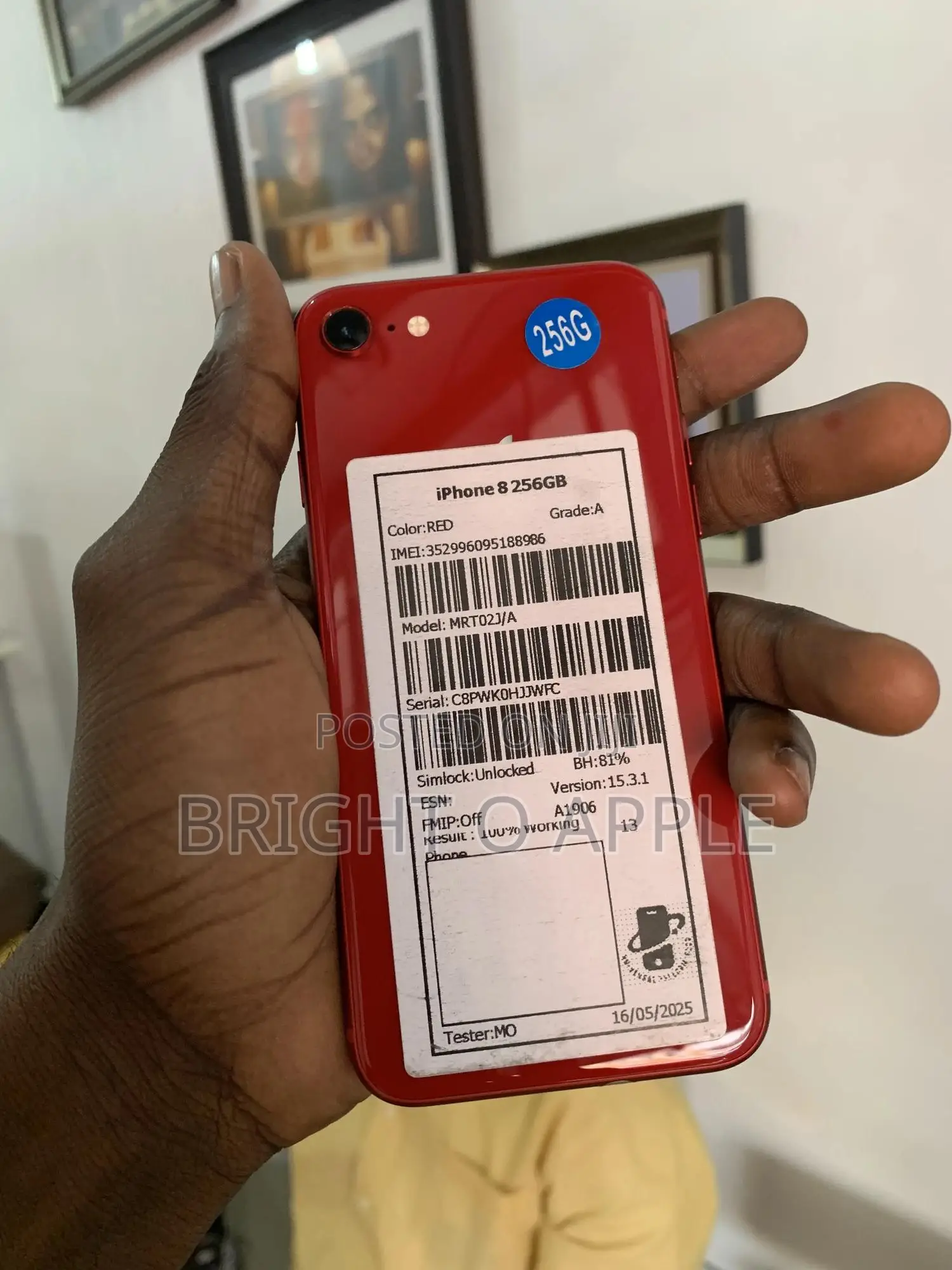 New Apple iPhone 8 256 GB Red