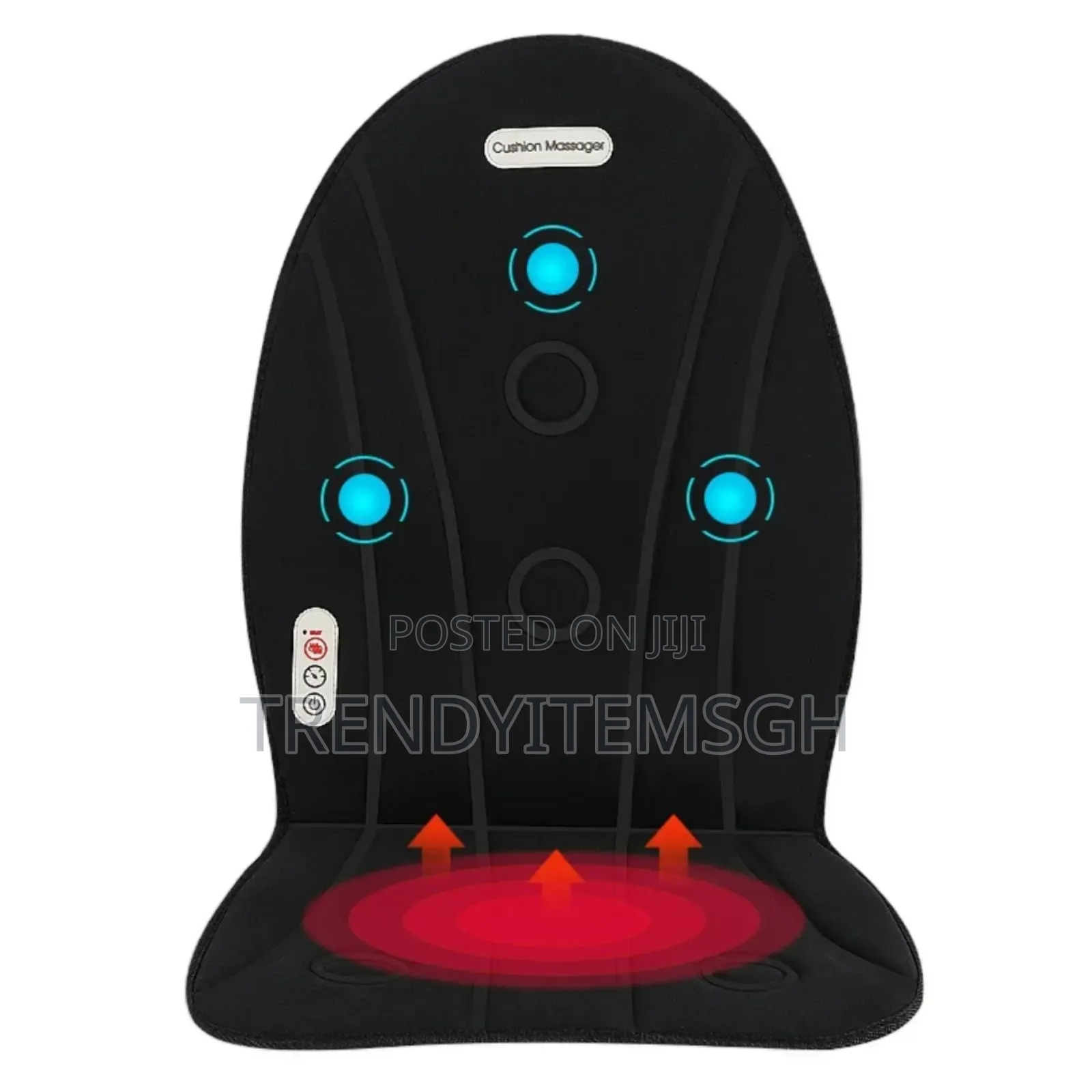 2-in-1 Electronic Heated Vibrating Massage Mat Home Car Massager