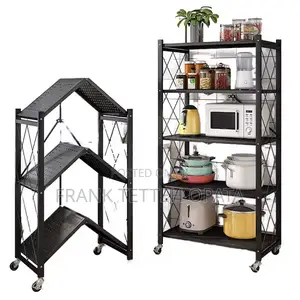 5 Tier Foldable Kitchen Rack Metal