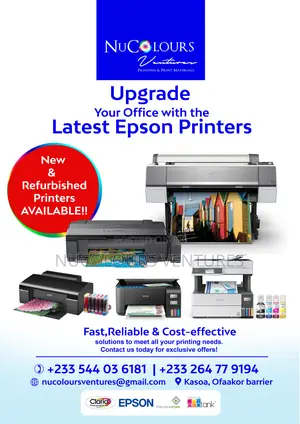 New And Refurbished Epson Printers Available