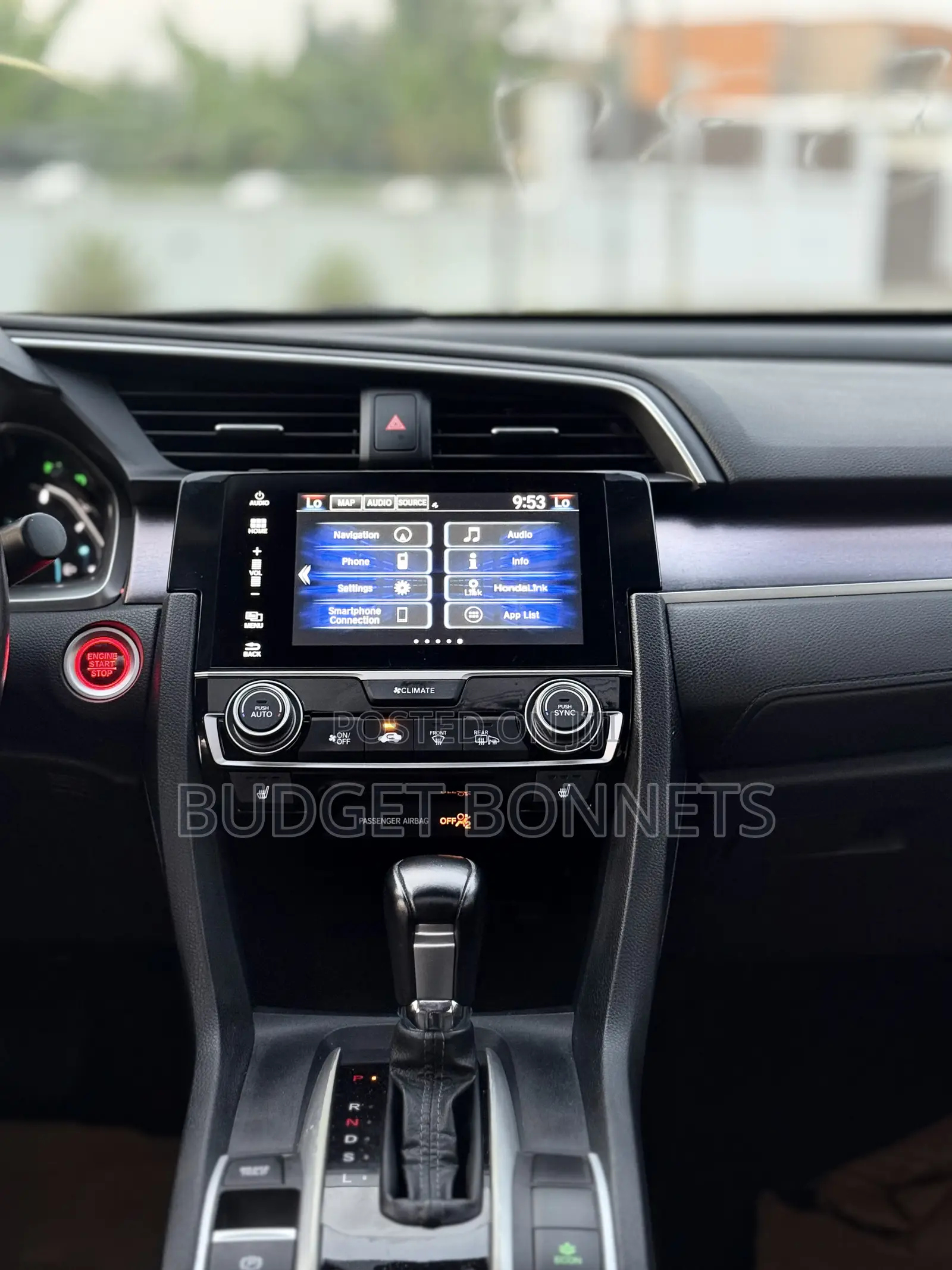 Honda Civic Touring 4dr Sedan (1.5L 4cyl) 2017 Black