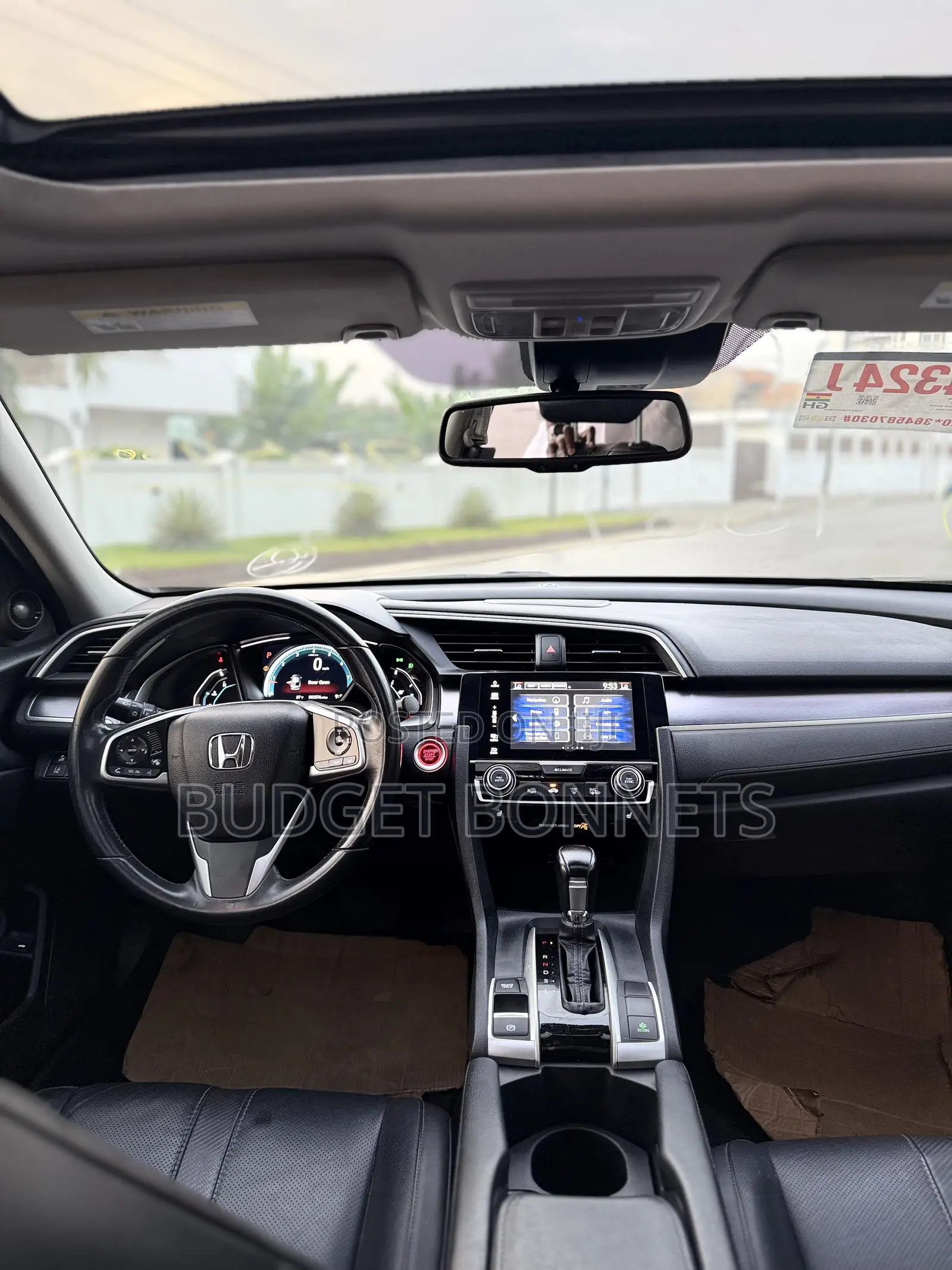 Honda Civic Touring 4dr Sedan (1.5L 4cyl) 2017 Black