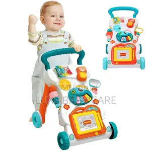 Baby Push Walker Walker With Adjustable Speed 3 in 1 - Multi