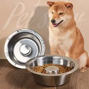 Stainless Steel Dog Slow Eater Puppy Bowl