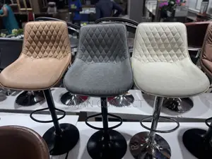 Luxury Bar Chair / Bar Stool – Padded Back Adjustable
