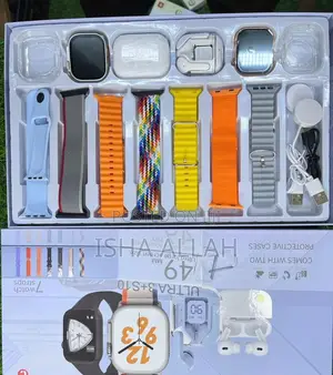 Rock 2 Smartwatch Combo , 2 Watches,2 Airpods, 2 Watch Cases